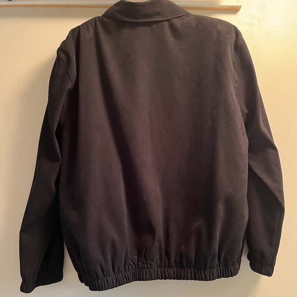 Alfred Dunner: Vintage Faux Suede Drop Shoulder Bomber Style - Picture 3 of 7